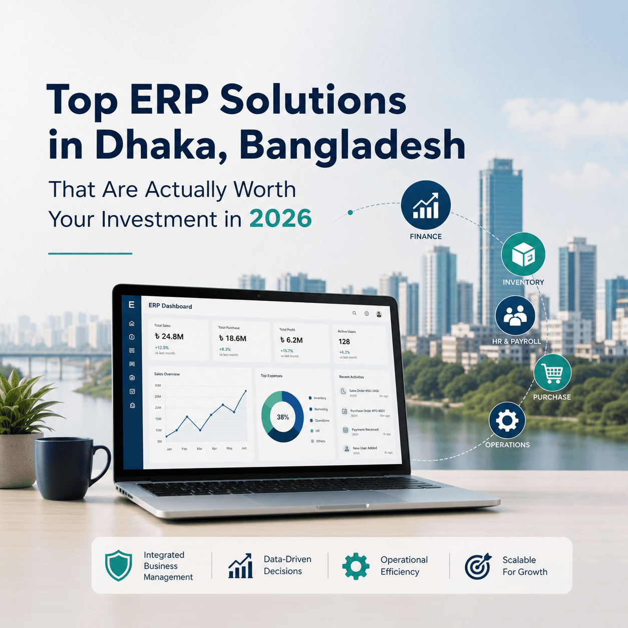 You are currently viewing Top ERP Solutions in Dhaka, Bangladesh That Are Actually Worth Your Investment in 2026