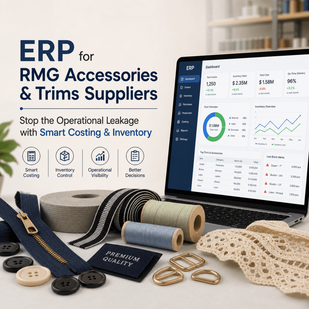 ERP for garments accessories supplier Bangladesh